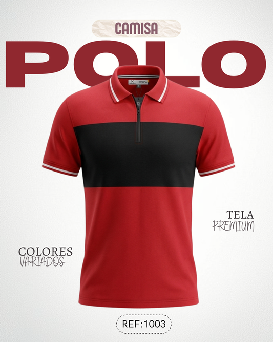 Camiseta slim Polo para hombre Ref: 1003R-NG