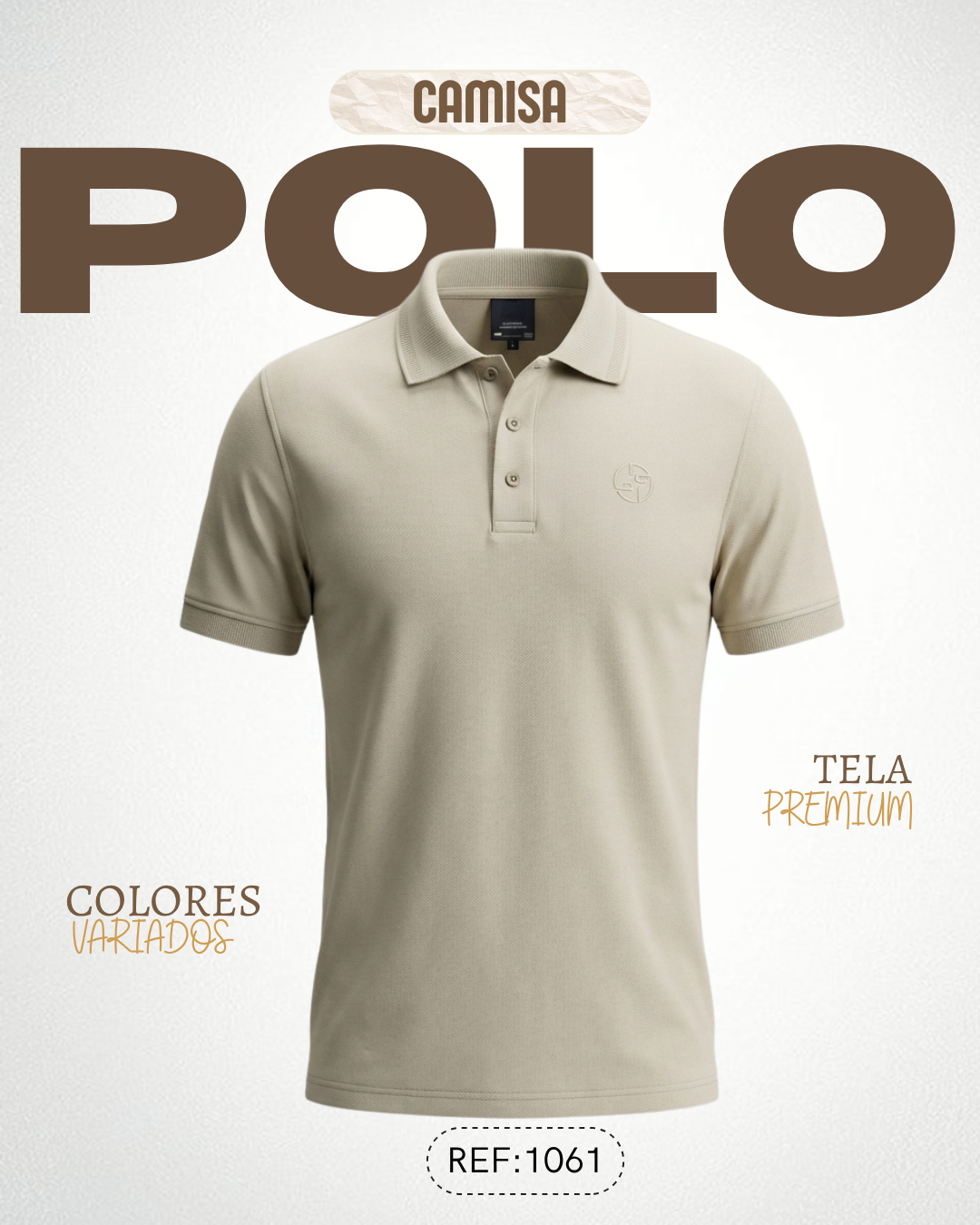 Camiseta slim Polo para hombre Ref: 1061 ARENA